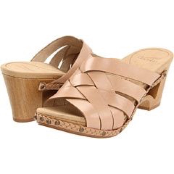Dansko Shoes - DANSKO TORY NUDE BRAIDED SHOES SANDALS HEELS SZ 8
